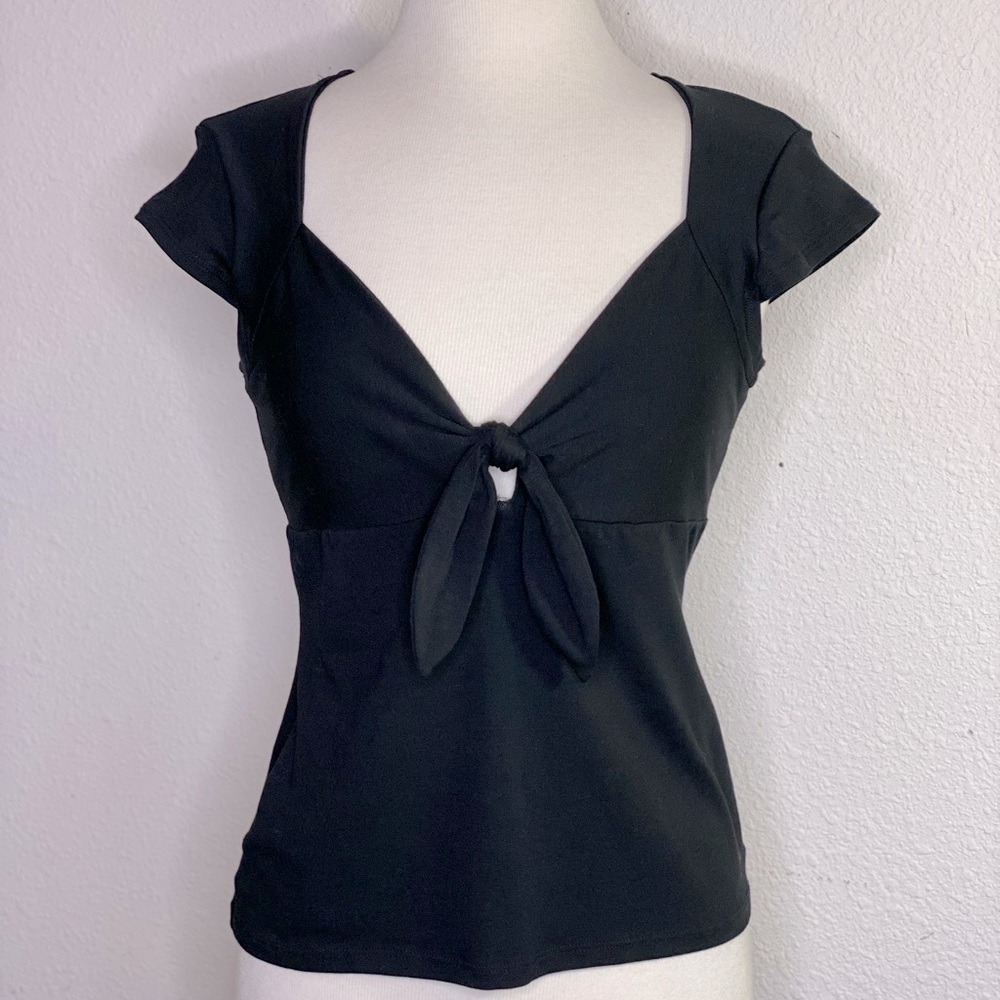 Black tie front top
